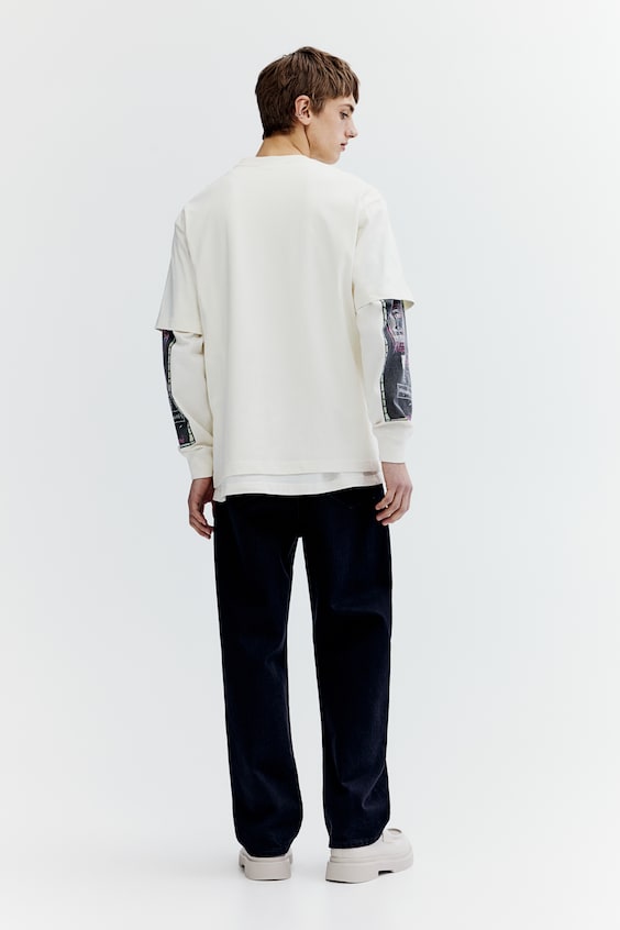 HM Baumwoll-T-Shirt In Relaxed Fit