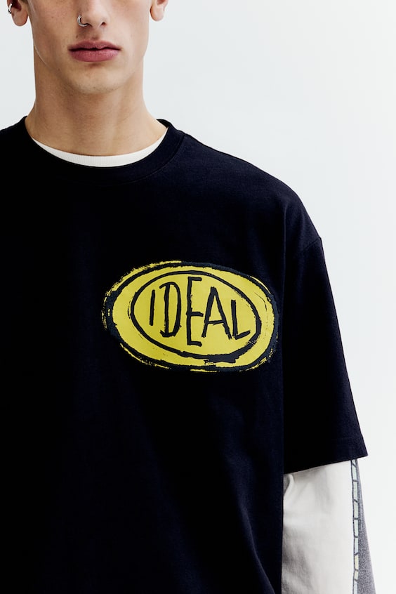 HM Baumwoll-T-Shirt In Relaxed Fit