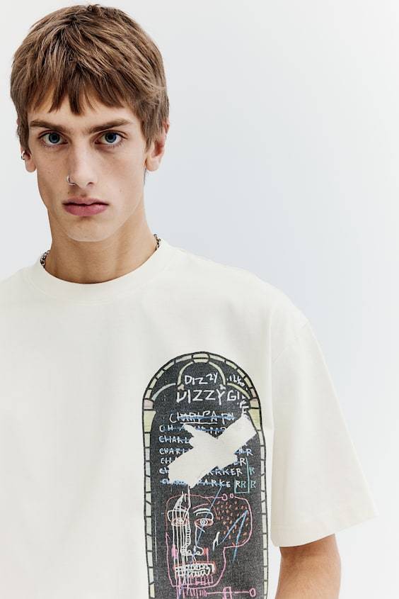 HM Baumwoll-T-Shirt In Relaxed Fit