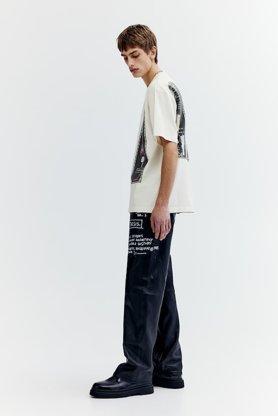 HM Baumwoll-T-Shirt in Relaxed Fit