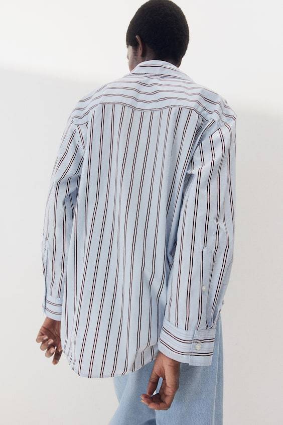 HM Baumwollbluse In Loose Fit