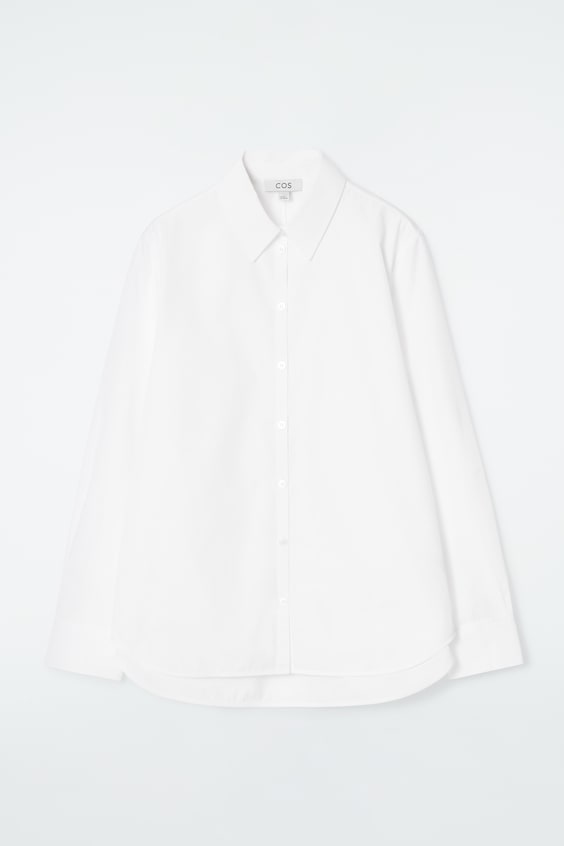 HM BAUMWOLLHEMD MIT ABGERUNDETEM SAUM