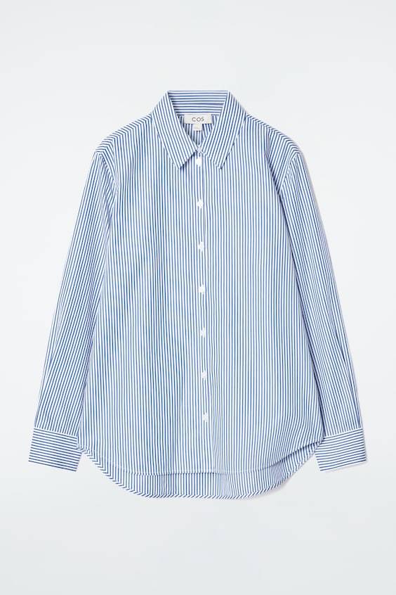 HM BAUMWOLLHEMD MIT ABGERUNDETEM SAUM