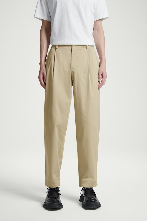 HM BAUMWOLLHOSE MIT FALTEN