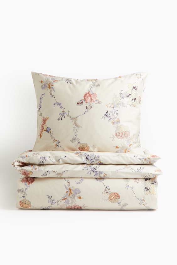 HM Baumwollsatin-Bettwäsche Für Einzelbett