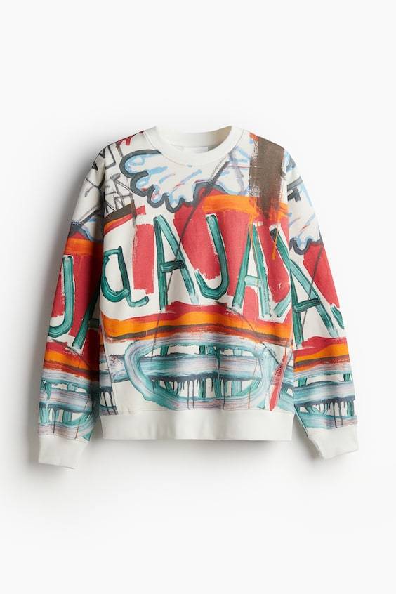 HM Baumwollsweatshirt In Oversized Fit