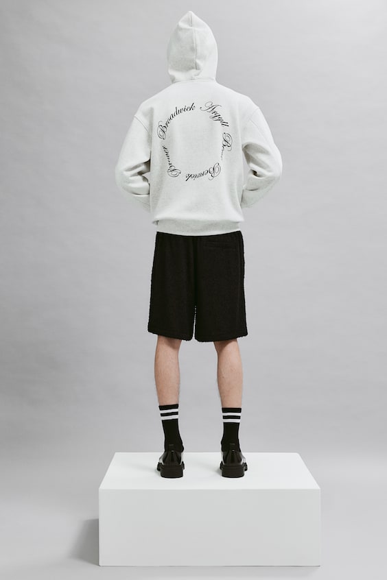 HM Bedruckter Hoodie In Oversized Fit