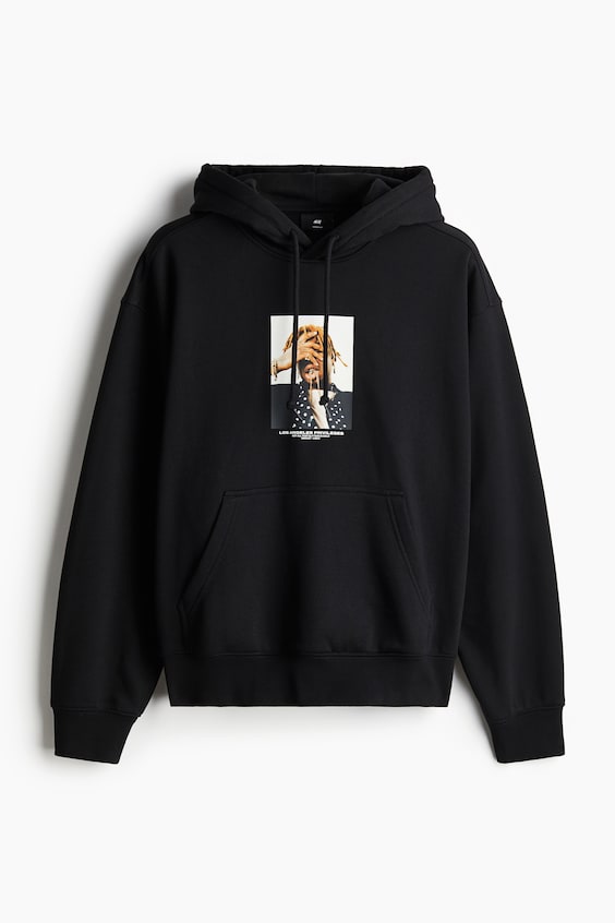 HM Bedruckter Hoodie In Oversized Fit