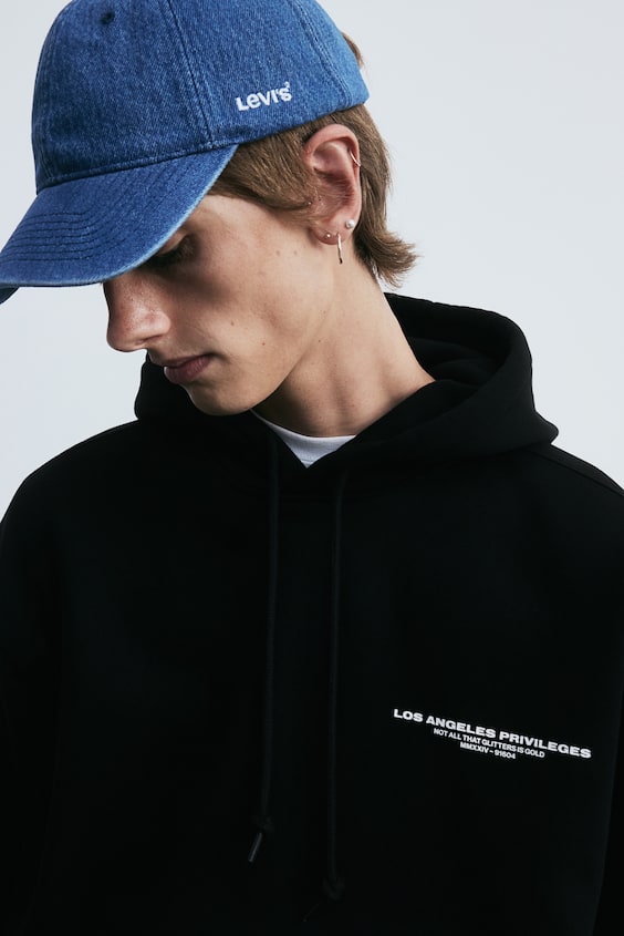 HM Bedruckter Hoodie In Oversized Fit