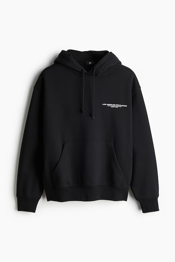 HM Bedruckter Hoodie In Oversized Fit
