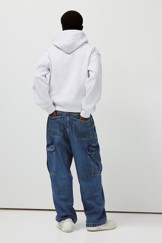 HM Bedruckter Hoodie In Oversized Fit