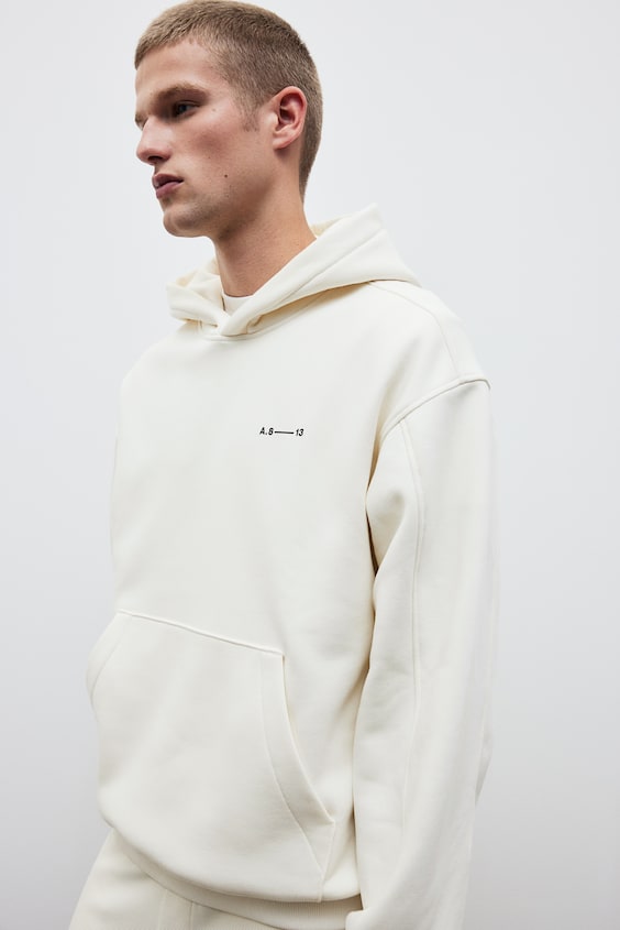 HM Bedruckter Hoodie In Oversized Fit