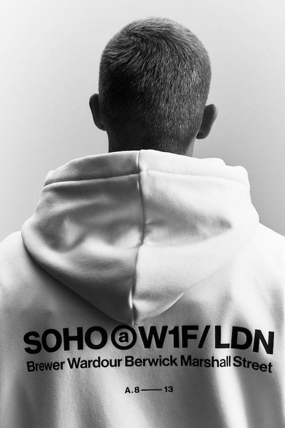 HM Bedruckter Hoodie In Oversized Fit