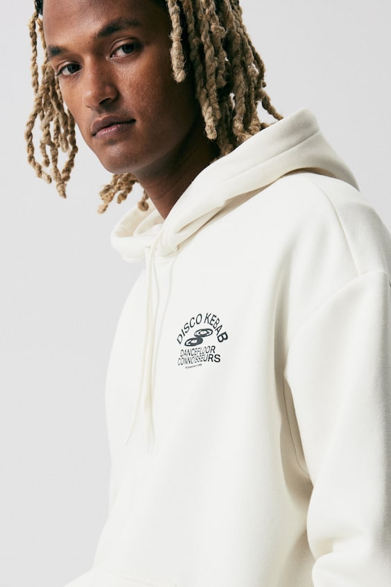 HM Bedruckter Hoodie In Oversized Fit