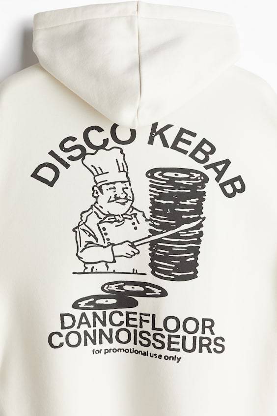 HM Bedruckter Hoodie In Oversized Fit