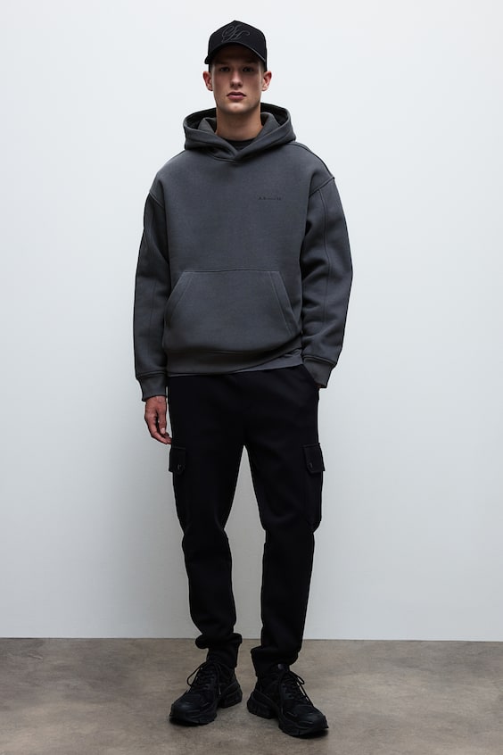 HM Bedruckter Hoodie In Oversized Fit