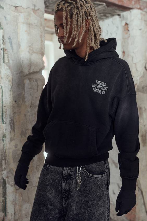 HM Bedruckter Hoodie In Oversized Fit