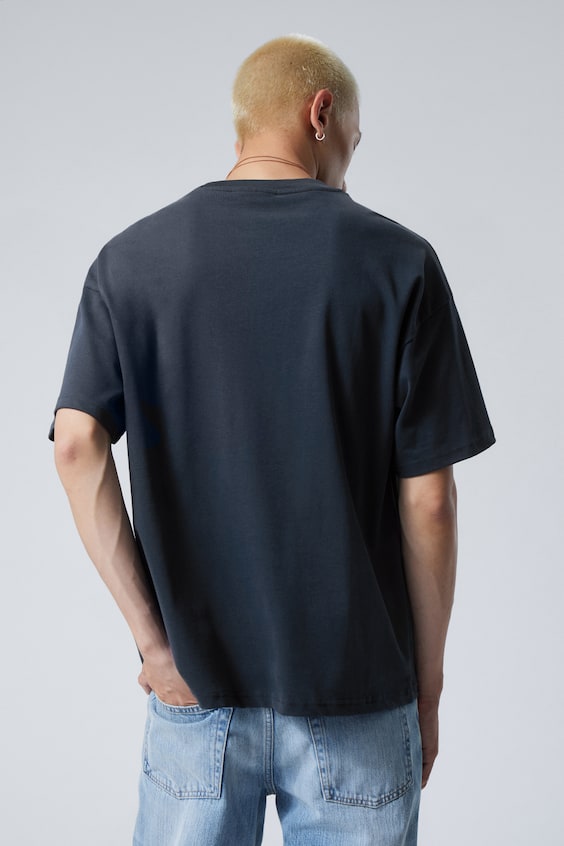 HM Bedrucktes Kastiges T-Shirt