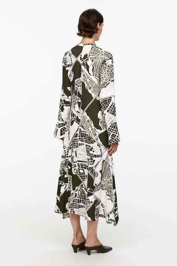 HM Bedrucktes Maxikleid