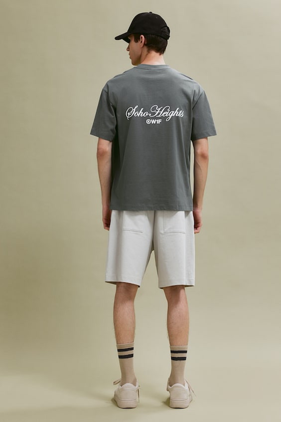 HM Bedrucktes T-Shirt In Loose Fit