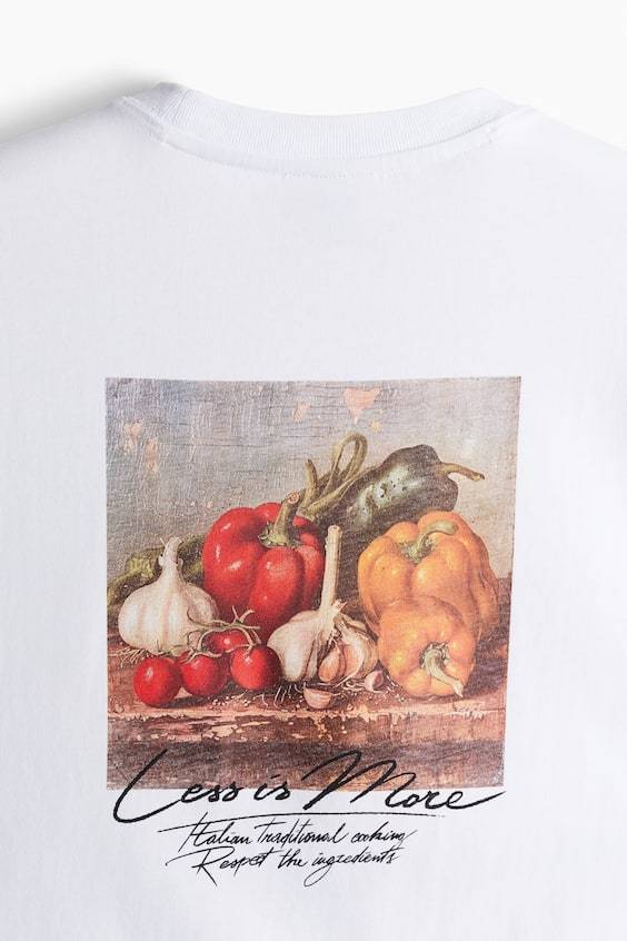 HM Bedrucktes T-Shirt In Loose Fit