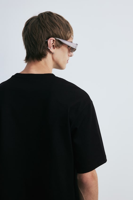 HM Bedrucktes T-Shirt In Loose Fit