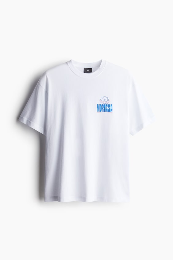 HM Bedrucktes T-Shirt In Loose Fit