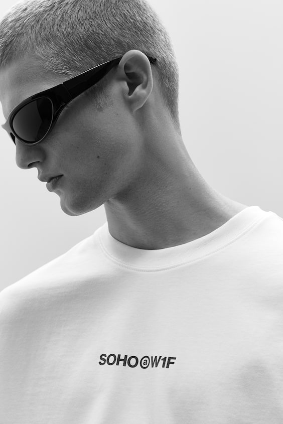 HM Bedrucktes T-Shirt In Loose Fit