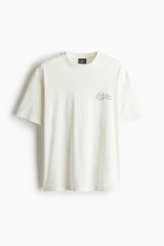 HM Bedrucktes T-Shirt In Loose Fit