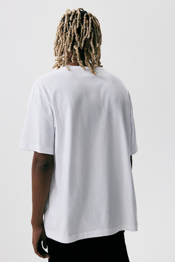 HM Bedrucktes T-Shirt In Loose Fit