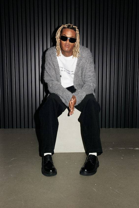 HM Bedrucktes T-Shirt in Loose Fit