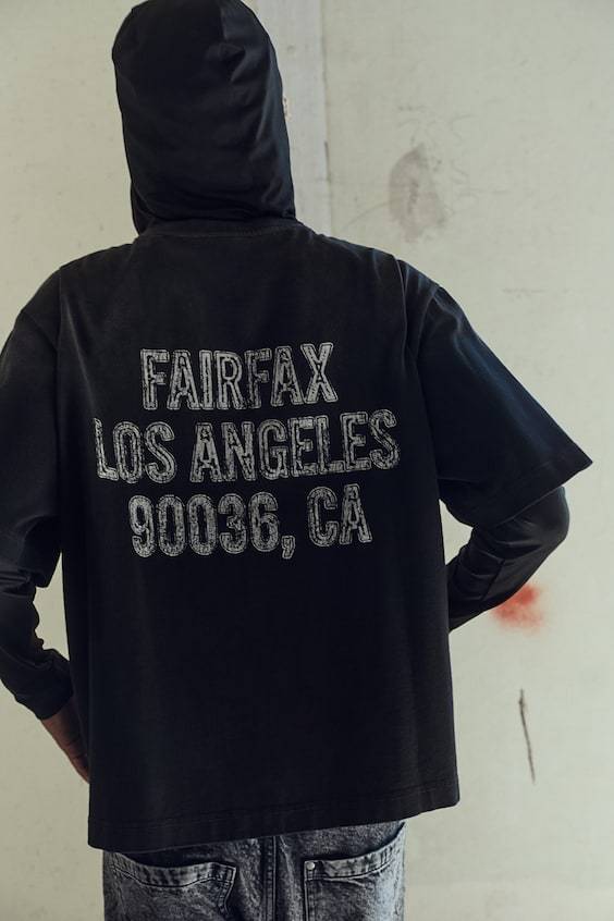 HM Bedrucktes T-Shirt In Oversized Fit