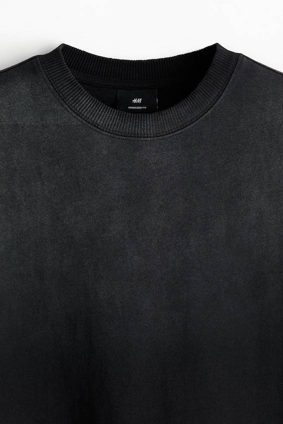 HM Bedrucktes T-Shirt In Oversized Fit