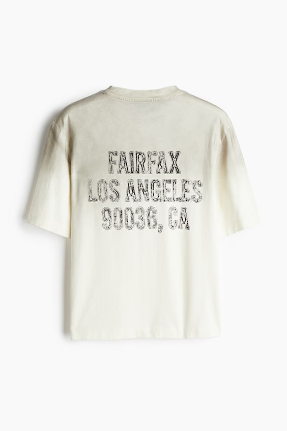 HM Bedrucktes T-Shirt In Oversized Fit