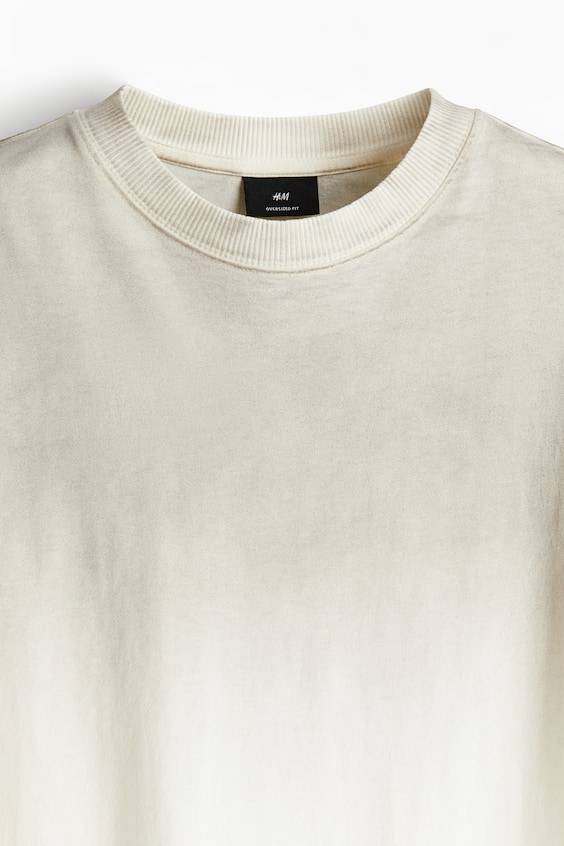 HM Bedrucktes T-Shirt In Oversized Fit