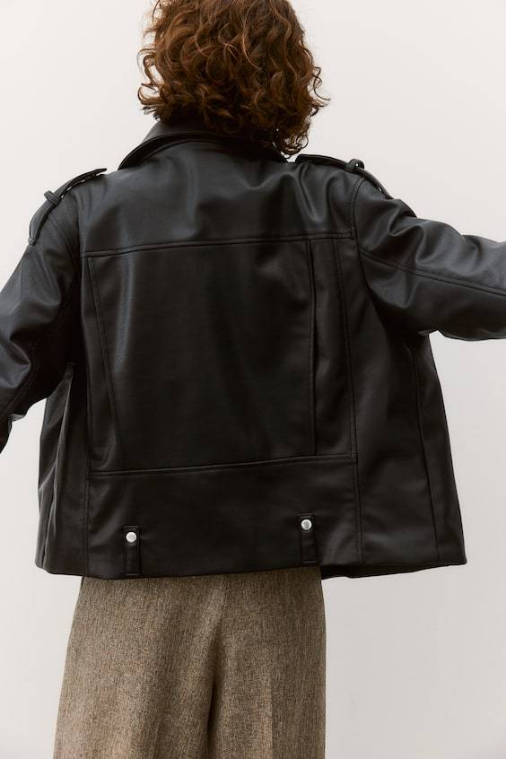 HM Beschichtete Bikerjacke