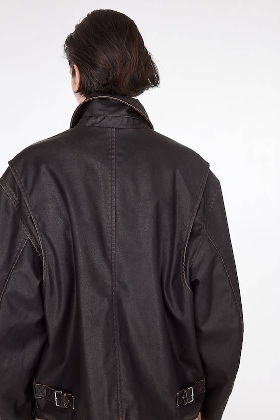 HM Beschichtete Jacke Im Distressed-Look