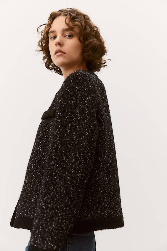 HM Blazer Aus Strukturstoff