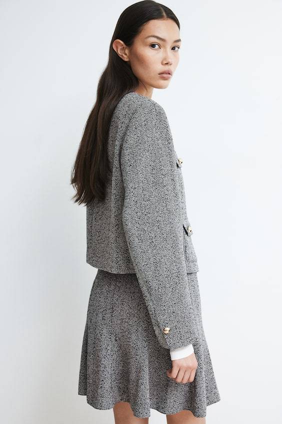 HM Blazer Aus Strukturstoff