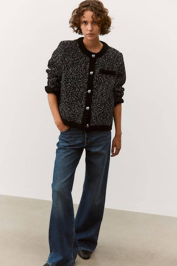 HM Blazer aus Strukturstoff