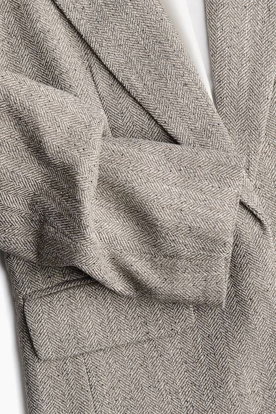 HM Blazer Mit Gerafften Ärmeln