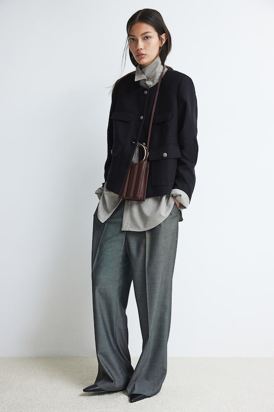 HM Blazer Mit Goldfarbenen Knöpfen