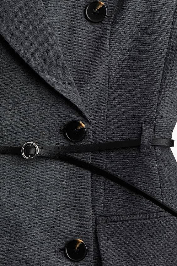 HM Blazerkleid Mit Gürtel