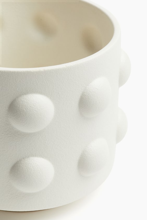 HM Blumentopf Aus Steingut Mit Reaktiver Glasur