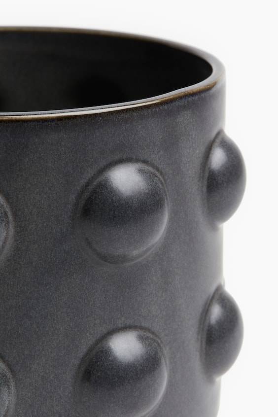 HM Blumentopf Aus Steingut Mit Reaktiver Glasur