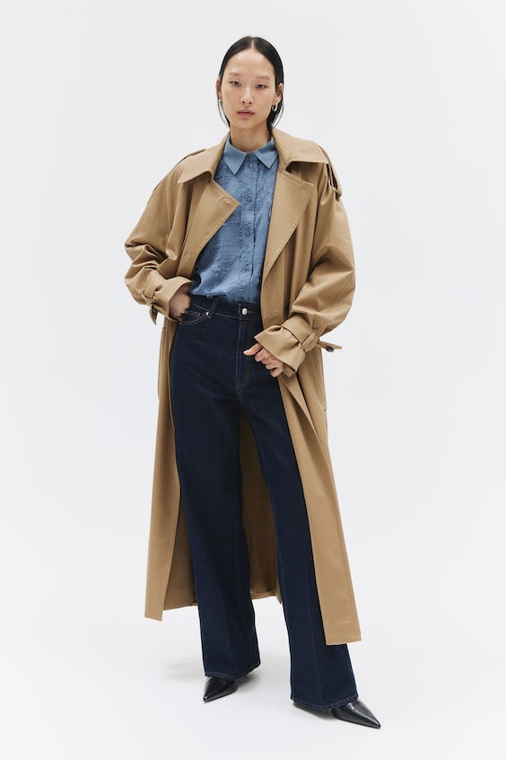 HM Bluse Aus Strukturstoff