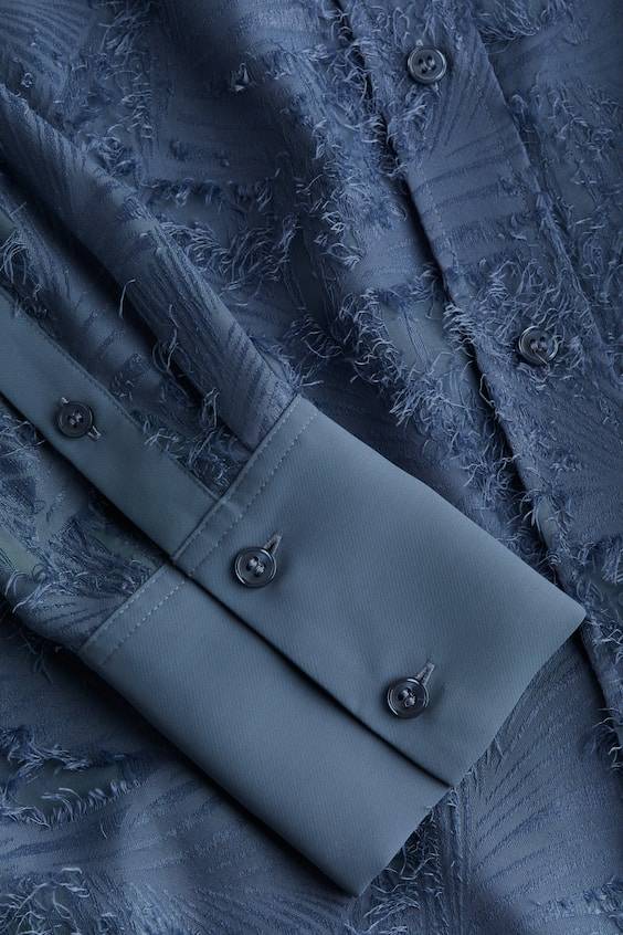 HM Bluse Aus Strukturstoff