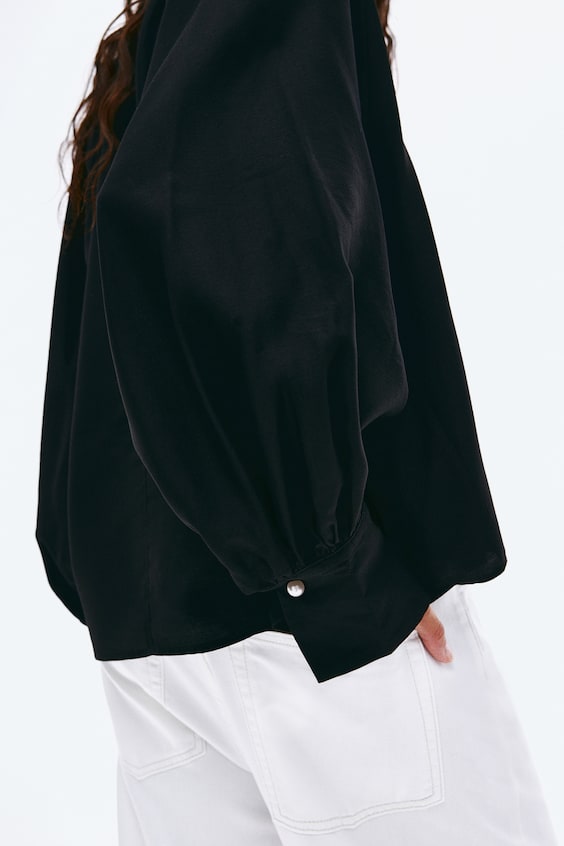 HM Bluse Mit Ballonärmeln