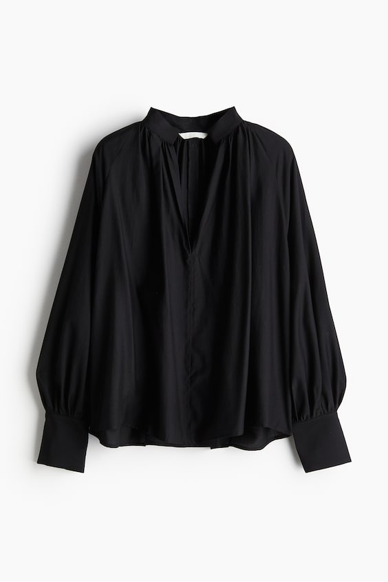HM Bluse Mit Ballonärmeln