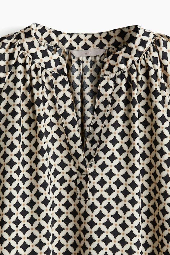 HM Bluse Mit Ballonärmeln